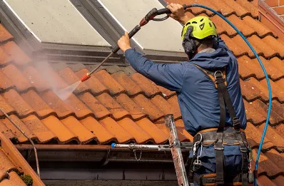 Démoussage et hydrofuge de toiture à Aizanville